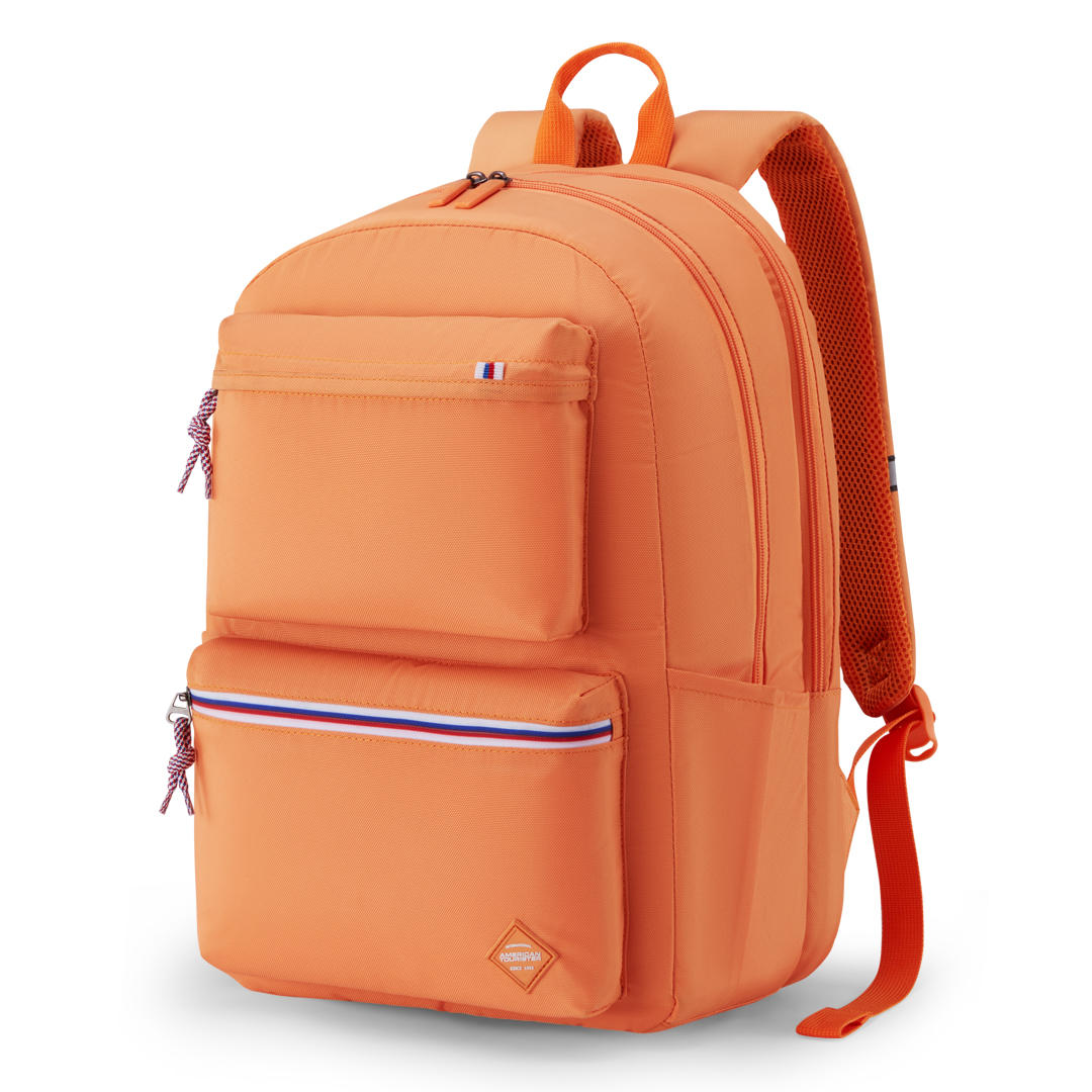 american tourister orange laptop backpack Riley – American Tourister