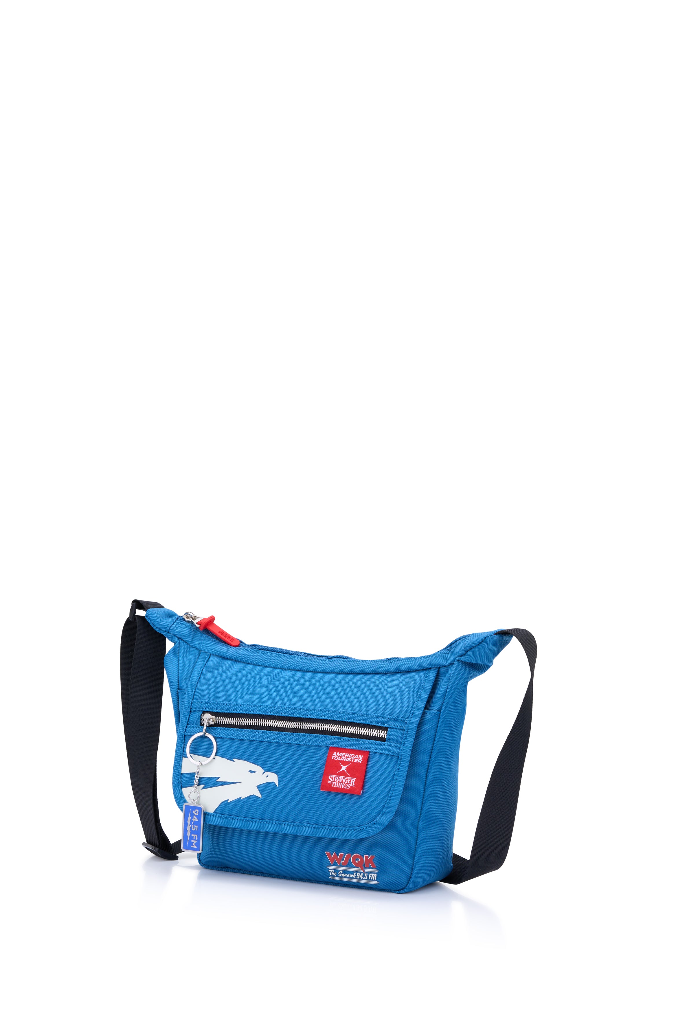 STRANGER THINGS BLUE MESSENGER BAG