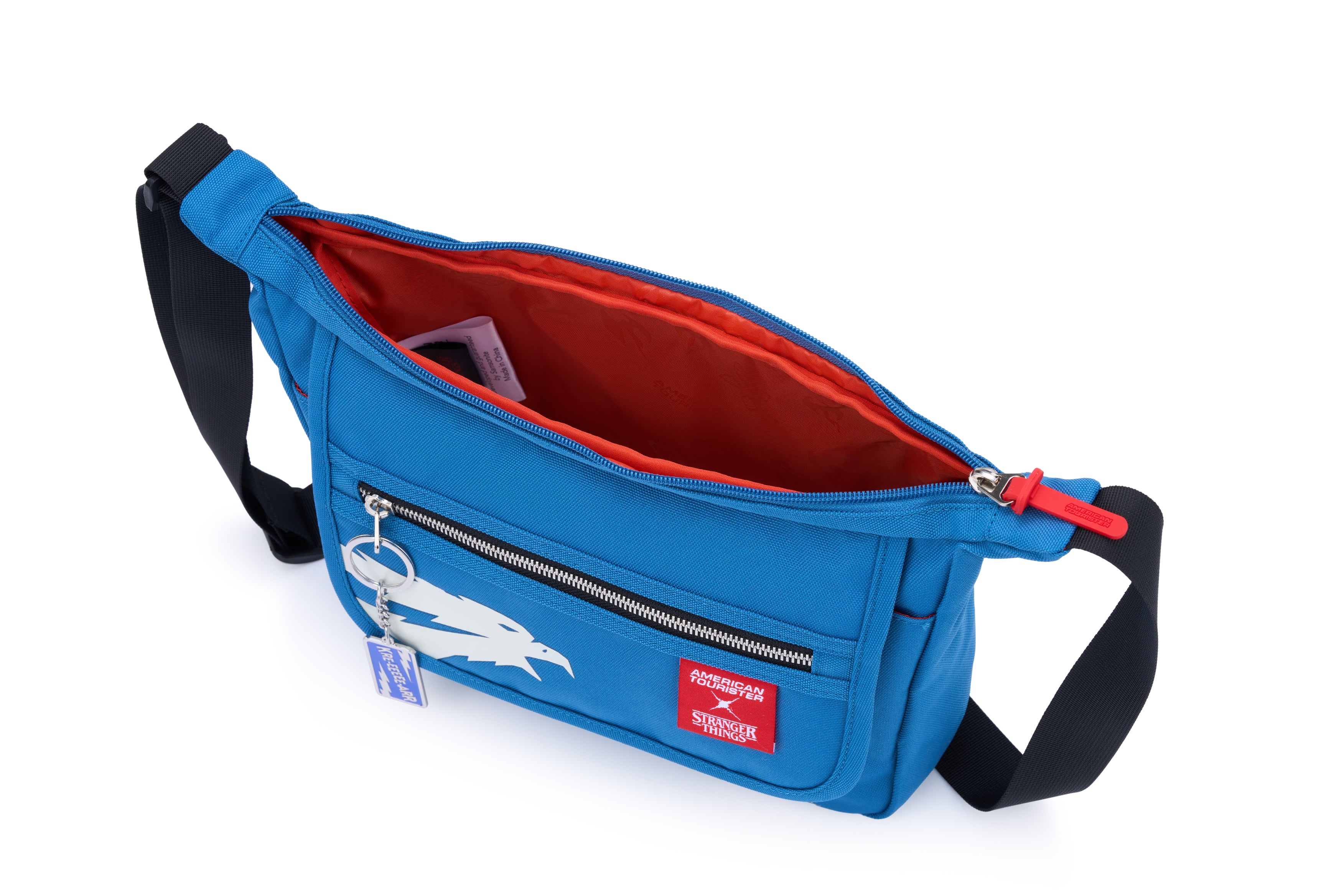 STRANGER THINGS BLUE MESSENGER BAG