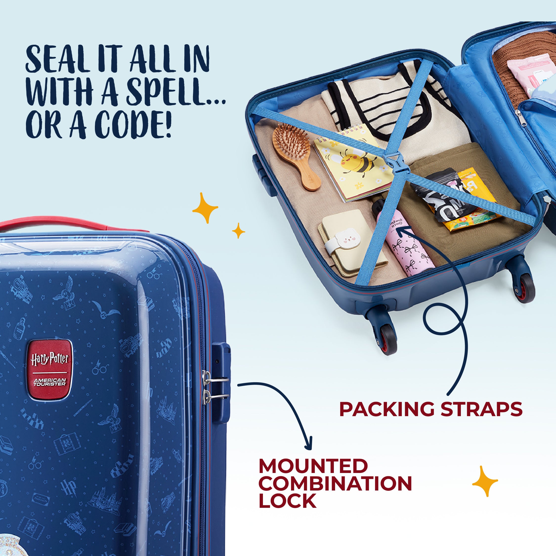 HP ALL OVER LUGGAGE